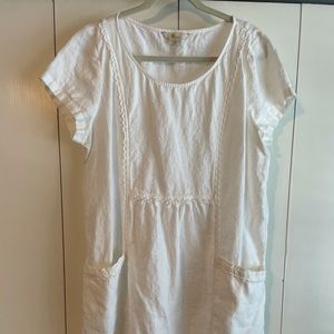 White Linen Dress